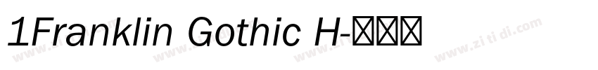 1Franklin Gothic H字体转换